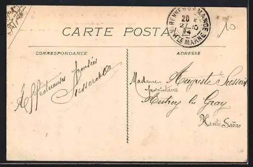 AK St-Cannat, l`église en partie détruite, Tremblement de terre du 11 Juin 1909