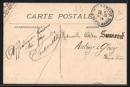 AK St-Cannat, Une des nombreuses fermes detruites, Tremblement de Terre 1909