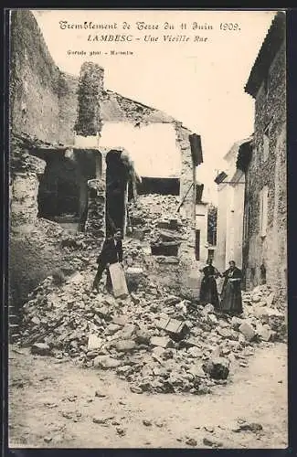 AK Lambesc, Tremblement de Terre du 11.6.1909