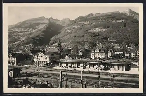 AK Buchs, Blick auf den Bahnhof