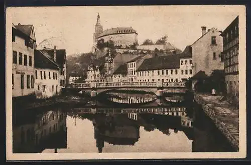 AK Weida / Thür., Partie an der Weida