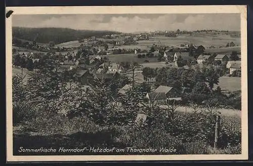 AK Herrndorf-Hetzdorf am Tharandter Walde, Panorama