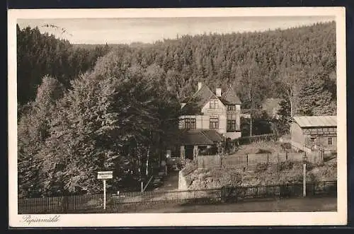 AK Stadtroda in Thüringen, Gasthaus Papiermühle im Zeitzgrund