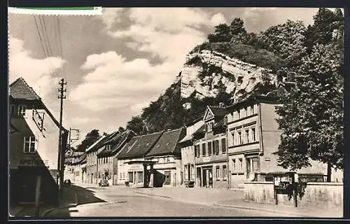 AK Camburg /Saale, Strasse der DSF und Wachtberg