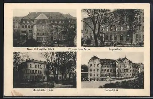 AK Jena, Frauenklinik, Augenklinik, Medizinische Klinik, Neue Chirurgische Klinik