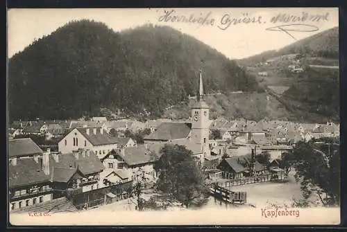 AK Kapfenberg, Teilansicht mit der Kirche