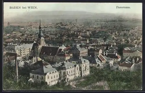 AK Baden bei Wien, Panorama der Stadt