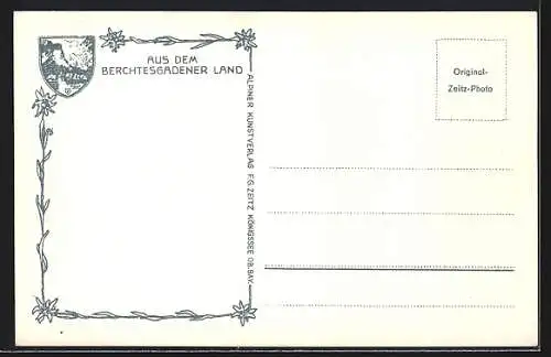 AK Untersberg, Bergpanorama vom Gipfelkreuz aus