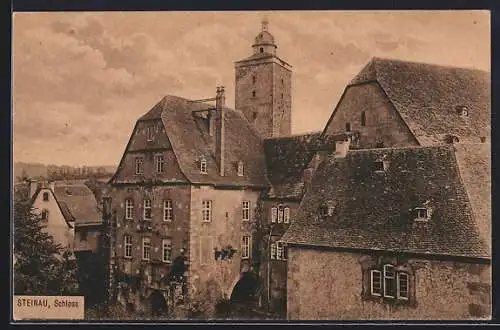 AK Steinau / Kinzigtal, Blick auf das Schloss