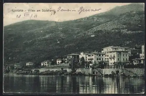 AK Lovrana, Villen am Südstrand