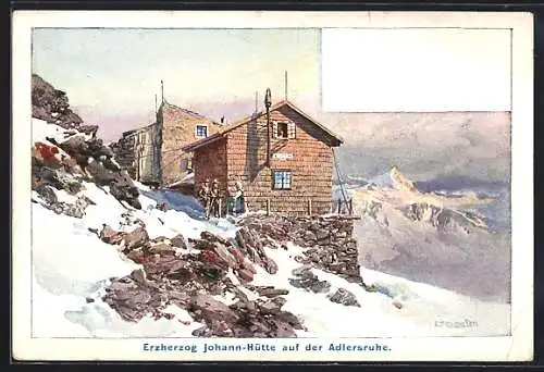 Künstler-AK Edward Theodore Compton: Adlersruhe, Erzherzog Johann-Hütte