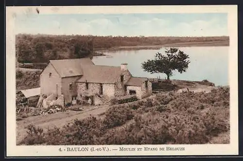 AK Baulon, Moulin et Étang de Belouze