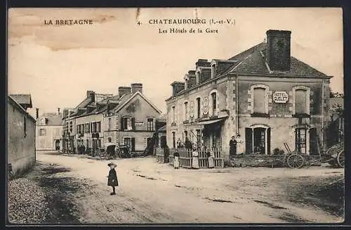 AK Châteaubourg, Les Hôtels de la Gare