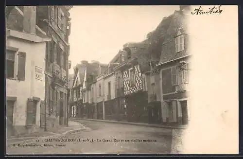 AK Châteaugiron, La Grand`Rue et ses vieilles maisons