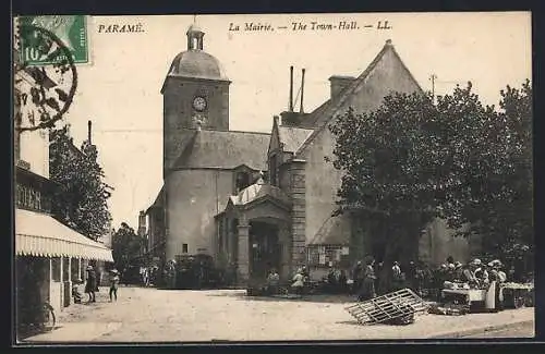 AK Paramé, La Mairie avec marché en plein air