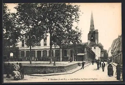 AK Redon, Les Halles, la Tour et l`Église