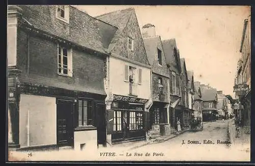 AK Vitré, La Rue de Paris