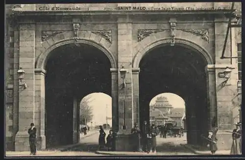 AK Saint-Malo, Porte Saint-Vincent (vue intérieure)