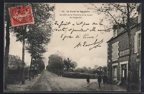 AK Fougères, La côte de la Verrerie et la route de Luitgaret