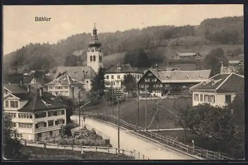 AK Bühler, Ortsansicht aus der Vogelschau