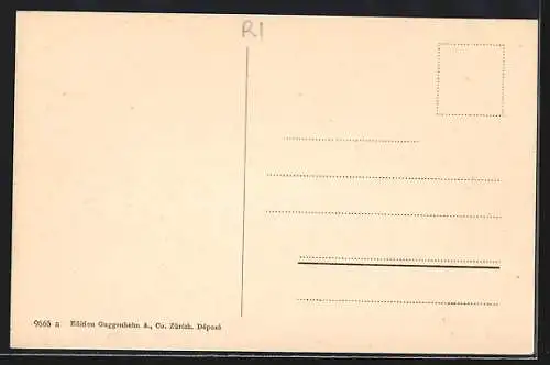 AK Bühler, Ortsansicht aus der Vogelschau