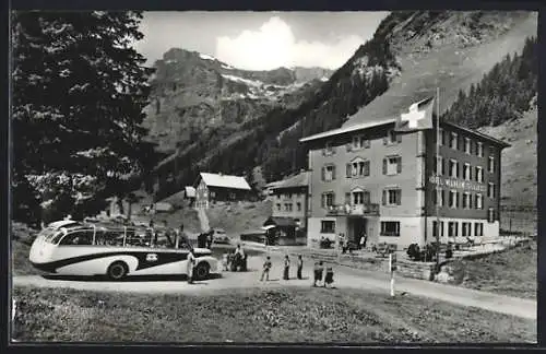 AK Urnerboden, Hotel Wilhelm Tell und Post