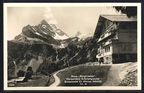 AK Braunwald, Christl. Erholungsheim Haus Bergfrieden