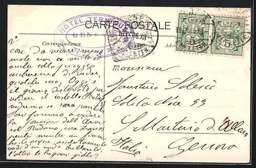 AK Genève, Vue prise de St. Jean