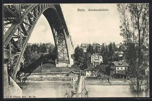 AK Bern, Blick über die Kornhausbrücke