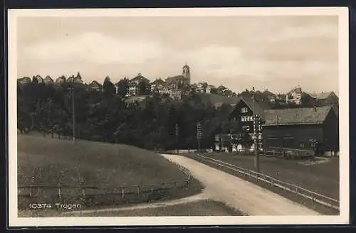 AK Trogen, Ortsansicht mit Strassenpartie