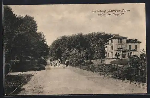 AK Naarden-Laren, Huize den Bongerd, Straatweg