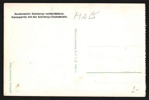 Künstler-AK Serbien, Kasanpartie mit Trajantafel