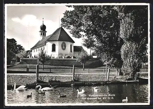 AK Wil, Wallfahrtskirche Maria Drei Brunnen