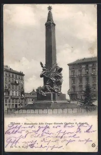 AK Milano, Monumento delle Cinque Giornate