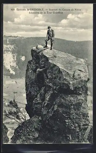 AK Grenoble, Sommet du Casque de Néron, Ascension de la Tour Godeffroy