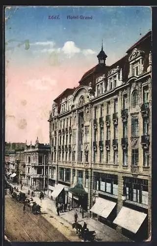 AK Litzmannstadt-Lodz, Hotel Grand