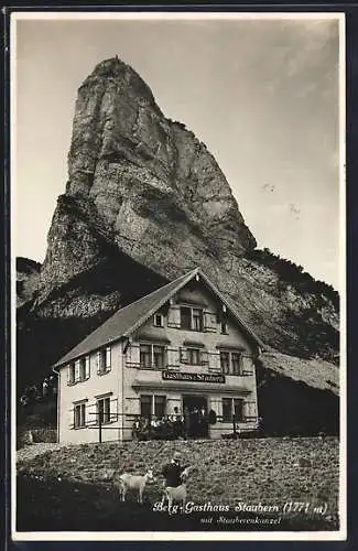 AK Frümsen, Berg-Gasthaus Staubern