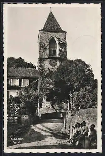 AK St. Légier, Partie mit Kirche