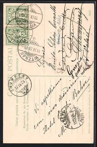 AK Vitznau, Blick auf das Neue Park-Hotel