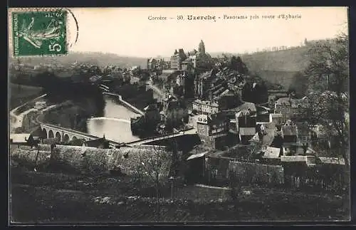 AK Uzerche, Panorama pris route d`Eyburie