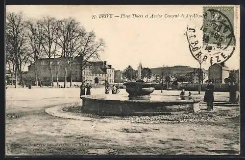 AK Brive, Place Thiers et Ancien Couvent de Ste-Ursule