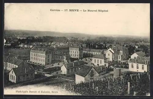 AK Brive, Le Nouvel Hôpital et vue panoramique de la ville