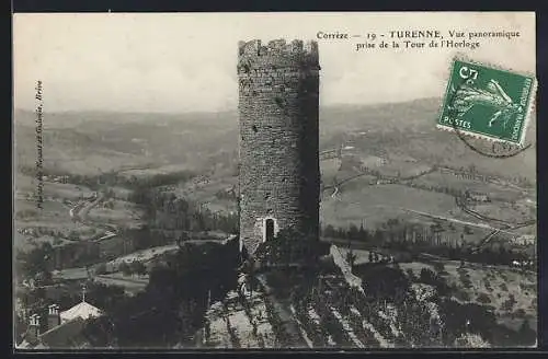 AK Turenne, Vue panoramique prise de la Tour de l`Horloge