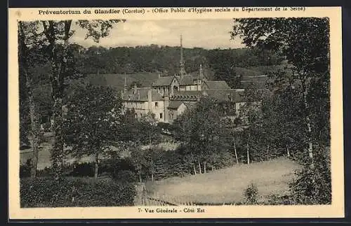 AK Glandier, Vue générale côté Est du Préventorium (Corrèze)