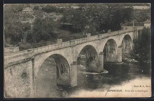 AK Espontour, Pont sur la Dordogne