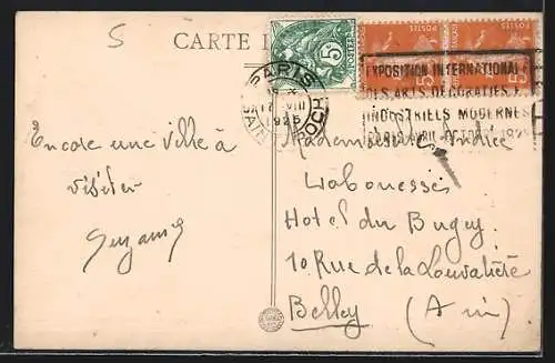 AK Uzerche, Vue générale avec viaduc et panorama de la ville depuis Ste-Eulalie