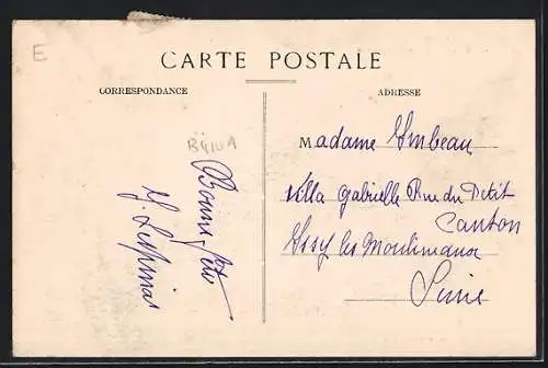 AK Segur, Ruines du Château et maisons au bord de l`eau