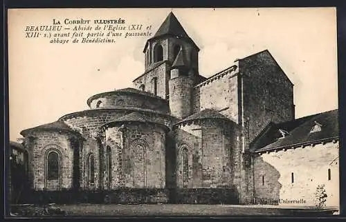 AK Beaulieu, Abside de l`Église (XII et XIII s.), ancienne abbaye de Bénédictins