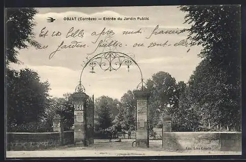 AK Objat, Entrée du Jardin Public