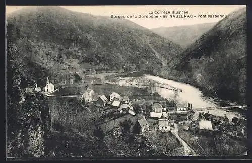 AK Nauzenac, Gorges de la Dordogne et pont suspendu